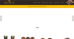 Desktop Screenshot of crownchocolate.com